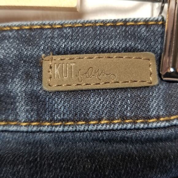 Kut From The Kloth Jeans Size 6 Mid Rise Skinny Dark Wash - Picture 6 of 7